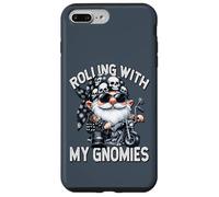 Funny Saying Motorcycle Biker Gnome Rolling With My Gnomies Case for iPhone 7 Plus/8 Plus