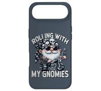 Funny Saying Motorcycle Biker Gnome Rolling With My Gnomies Case for iPhone Air