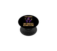 Funny Saying My Enemies May Your Keys Hard Find PopSockets Adhesive PopGrip
