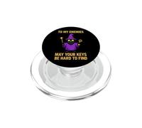 Funny Saying My Enemies May Your Keys Hard Find PopSockets PopGrip for MagSafe