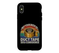 Funny Saying My Toolbox Duct Tape 20 Confidence Case for iPhone X/XS