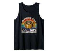 Funny Saying My Toolbox Duct Tape 20 Confidence Tank Top