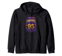 Funny Saying OMG My Sister 95th Birthday Zip Hoodie