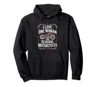 Funny Saying One Woman Several Motorcycles Vintage Pullover Hoodie