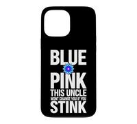 Funny Saying Pink This Uncle Wont Change You If You Stink Case for iPhone 13 Pro Max