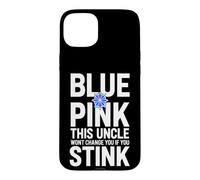 Funny Saying Pink This Uncle Wont Change You If You Stink Case for iPhone 15 Plus