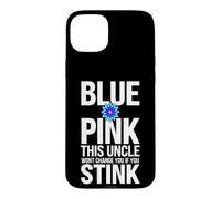 Funny Saying Pink This Uncle Wont Change You If You Stink Case for iPhone 15 Plus