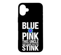 Funny Saying Pink This Uncle Wont Change You If You Stink Case for iPhone 16 Plus