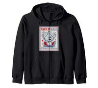 Funny Saying Please Patient Terrible Person Zip Hoodie