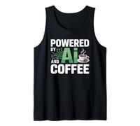 Funny Saying Powered by AI Coffee Energy Circuit Women Men Tank Top