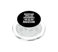 Funny Saying Racecar Spelled Backwards Racecar PopSockets PopGrip for MagSafe