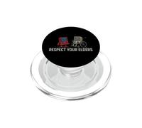 Funny Saying Respect Your Elders Gaming Humor PopSockets PopGrip for MagSafe
