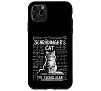 Funny Saying Schrodingers Cat The Escape Plan Joke Women Men Case for iPhone 11 Pro Max