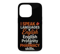 Funny Saying Speak 4 Languages English Profanity And Case for iPhone 13 Pro