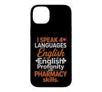 Funny Saying Speak 4 Languages English Profanity And Case for iPhone 14 Plus