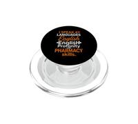 Funny Saying Speak 4 Languages English Profanity And PopSockets PopGrip for MagSafe