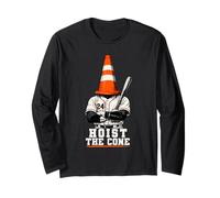Funny Saying Sports Meme Baseball Fans - Hoist The Cone Long Sleeve T-Shirt