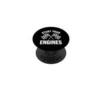 Funny Saying Start Your Engines Racing Sarcastic PopSockets Adhesive PopGrip