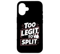 Funny saying Too Legit to split Fun Bowling Bowler Case for iPhone 16