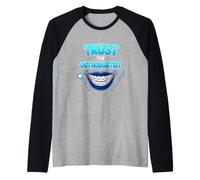 Funny Saying Trust The Orthodontist with Braces Raglan Baseball Tee
