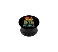 Funny Saying Uncle The Man The Myth The Bad Influence PopSockets Adhesive PopGrip