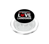 Funny Saying Underwater Hockey My Love Language PopSockets PopGrip for MagSafe