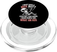 Funny Saying What An Turn Around Joke Skeleton Women Men PopSockets PopGrip for MagSafe