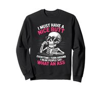 Funny Saying What An Turn Around Joke Skeleton Women Men Sweatshirt