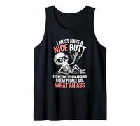 Funny Saying What an Turn Around Joke Skeleton Women Men Tank Top