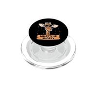 Funny Saying Whats Up, Shorty - Giraffe Wearing Sunglass PopSockets PopGrip for MagSafe