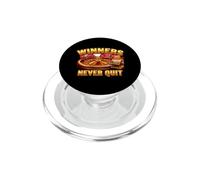 Funny Saying Winners Never Quit Casino Theme PopSockets PopGrip for MagSafe
