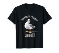 Funny Saying with Seagull Before You Ask Nee!!!Funny T-Shirt
