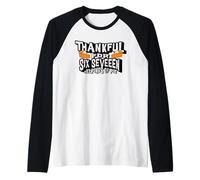 Funny Sayings 67 Shirt Meme Thankful Six Seven Fall Top Raglan Baseball Tee