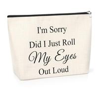 Funny Sayings Sarcastic Quotes Makeup Bags for Women Humorous Presents for Girls Friends Colleague Boss Bestie Novelty Saying Gift Christmas Birthday Gift Canvas Zipper Toiletry Travel Pouch