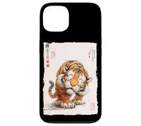 Funny Scared Tiger Japanese Art Vintage Comical Gift Case for iPhone 13