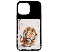 Funny Scared Tiger Japanese Art Vintage Comical Gift Case for iPhone 13 Pro Max