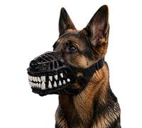 Funny Scary Dog Muzzle with Teeth Halloween Costume for Party | Hell Hound Dog Muzzle, Lifelike Teeth Mask with Adjustable Straps,Breathable Halloween Dog Mask for Pet Party