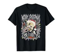 Funny Scary Gothic Merry Creepmas Skull Creepy Merry Xmas T-Shirt