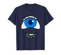 Funny Scary Monster Eyeball Face Halloween Costume T-Shirt