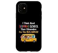 Funny School Bus Driver Gift Back To School Skipping School Case for iPhone 11