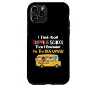 Funny School Bus Driver Gift Back To School Skipping School Case for iPhone 11 Pro