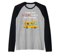 Funny School Bus Driver Gift Back To School Skipping School Raglan Baseball Tee
