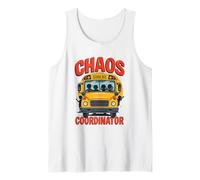 Funny School Bus Driver Professional Chaos Coordinator Tank Top
