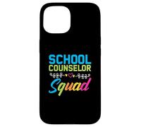Funny School Counselor Squad Vibrant Appreciation Counseling Case for iPhone 15