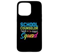 Funny School Counselor Squad Vibrant Appreciation Counseling Case for iPhone 15 Pro Max