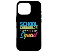Funny School Counselor Squad Vibrant Appreciation Counseling Case for iPhone 16 Pro