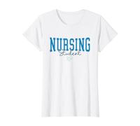 Funny School Nurse in Progress Nurse School Nursing Student Value Graphic T-Shirt, Women, White, S