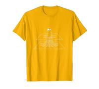 Funny Sci Fi Physics Worm Hole Wormhole Pun T-Shirt, Men, Golden Yellow, XX-Large