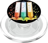 Funny Science Adventures at Test Tube Lab Costume PopSockets PopGrip for MagSafe