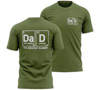 Funny Science Dad T Shirt The Greatest Element Humorous Tee for Father's Day Periodic Table Gift Father Stepdad